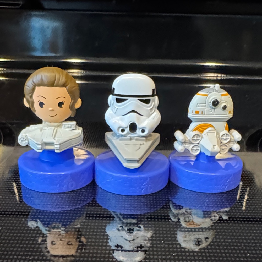 Star Wars Action Figures - Blue, White, and Orange